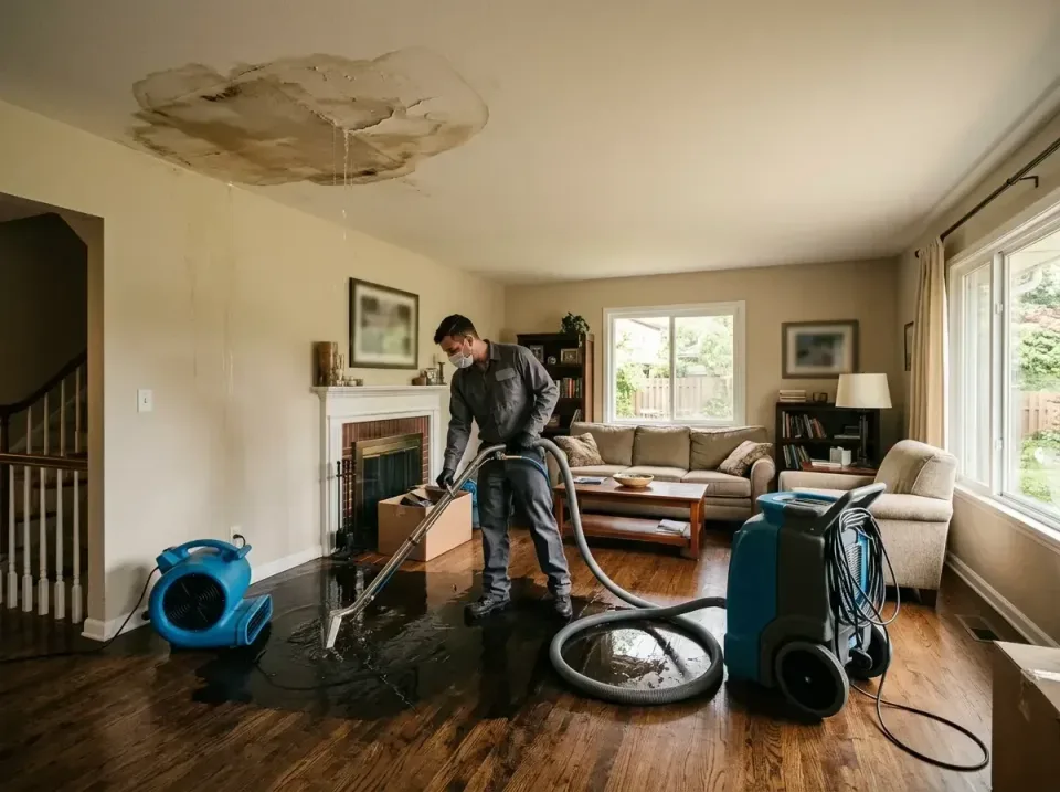 attic-pipe-burst-ceiling-drip-008 — frequently asked questions, Water Damage Restoration & Carpet Care in Harrison, MI